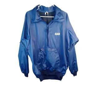 Vintage Marmot Mountain Works Gore-Tex 1/2 Zip Pullover XL Blue Kangaroo…